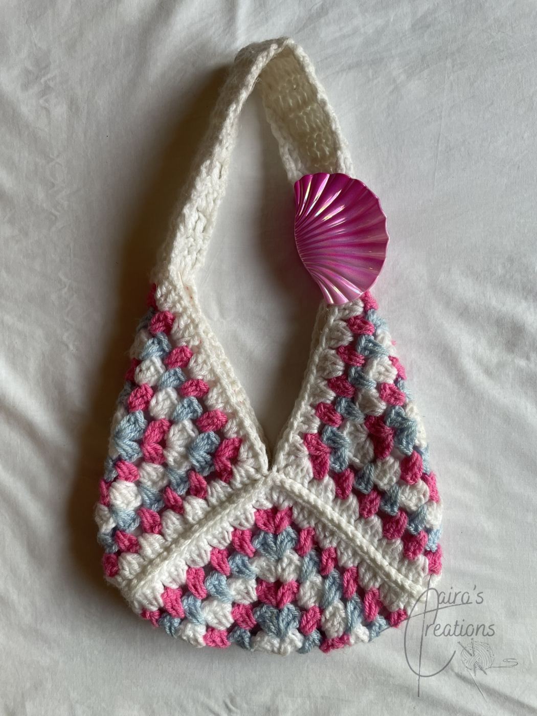 shoulder bag, crochet bag, granny square bag